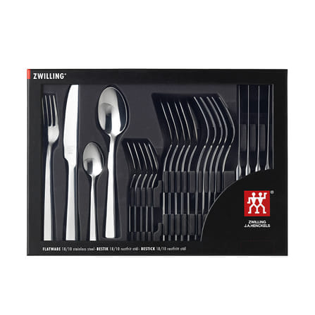 ชุดช้อนส้อมสแตนเลสสตีล ZWILLING รุ่น KING 24 ชิ้น ทนทาน สีเงิน N07041224_0